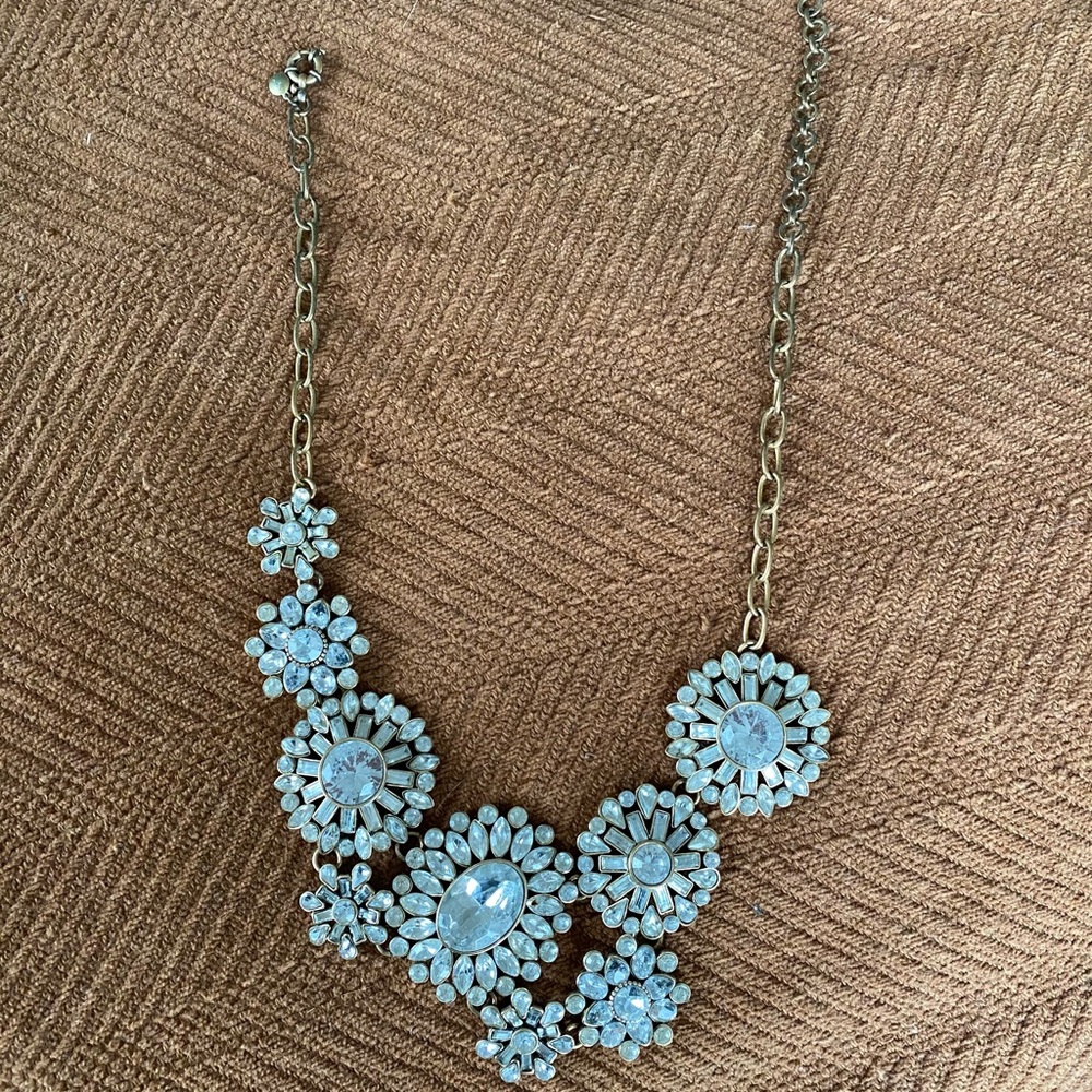 J. Crew Brass-plated Crystal Statement Necklace